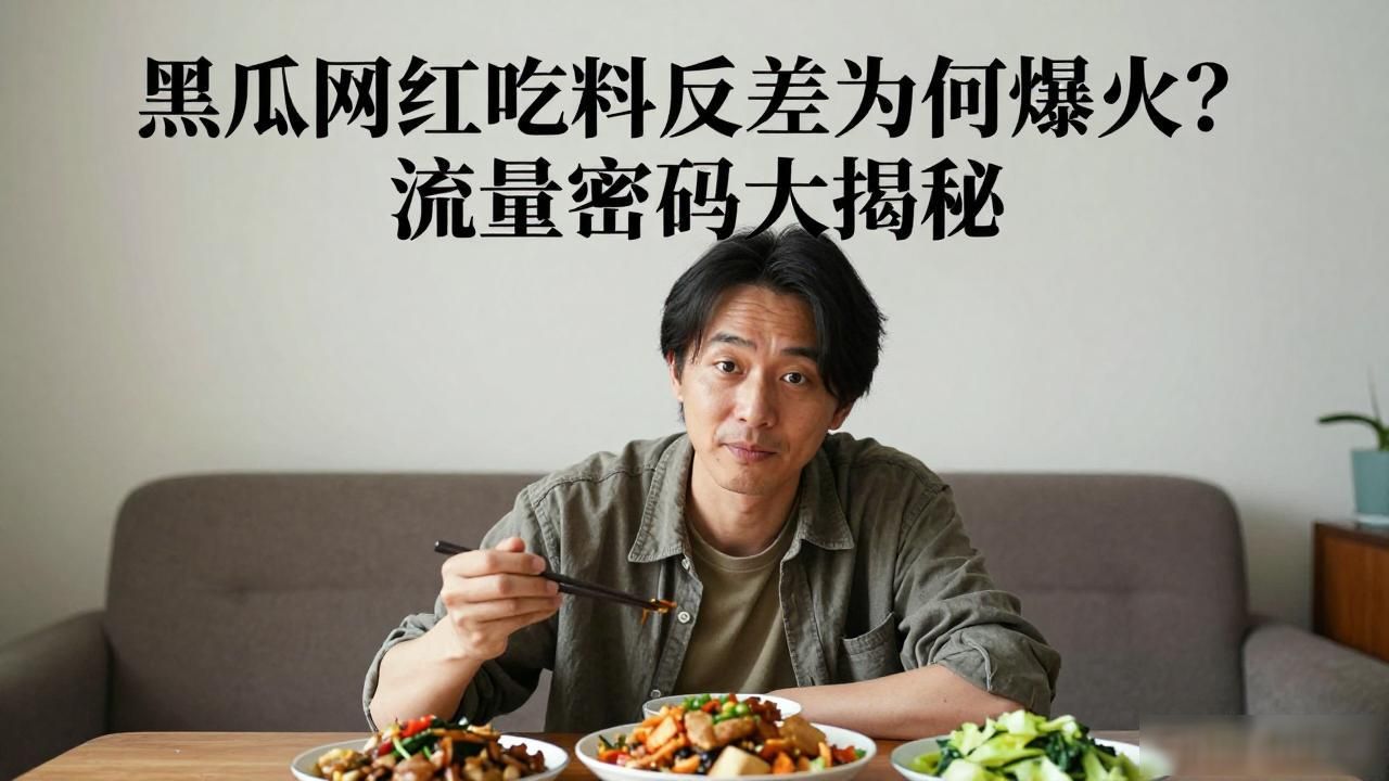 黑瓜网红吃料反差为何爆火？流量密码大揭秘